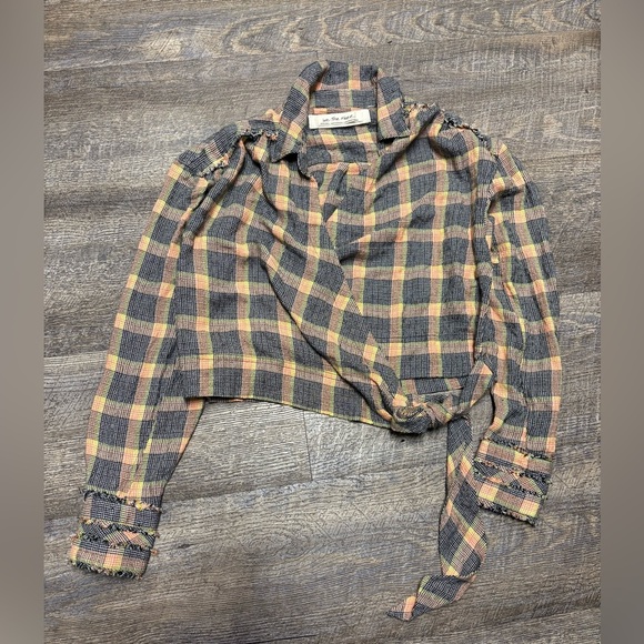 We the free Plaid Wrap Blouse - Picture 2 of 12